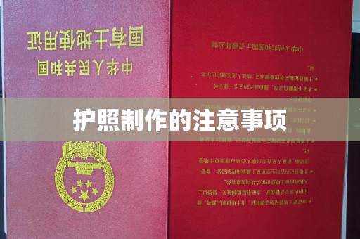 沧源护照制作的注意事项