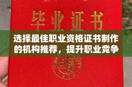 沧源选择最佳职业资格证书制作的机构推荐，提升职业竞争力