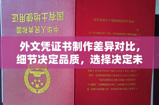 沧源外文凭证书制作差异对比，细节决定品质，选择决定未来